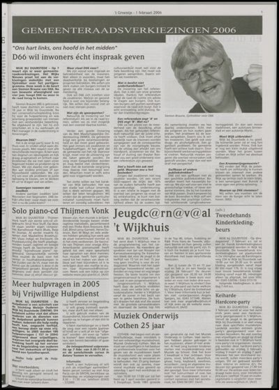 Wijks Nieuws / Bunniks Nieuws, 1 februari 2006 (nr. 5, jrg. 42)