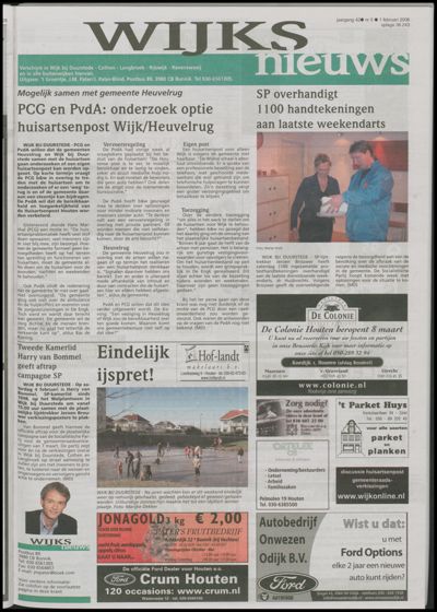 Wijks Nieuws / Bunniks Nieuws, 1 februari 2006 (nr. 5, jrg. 42)