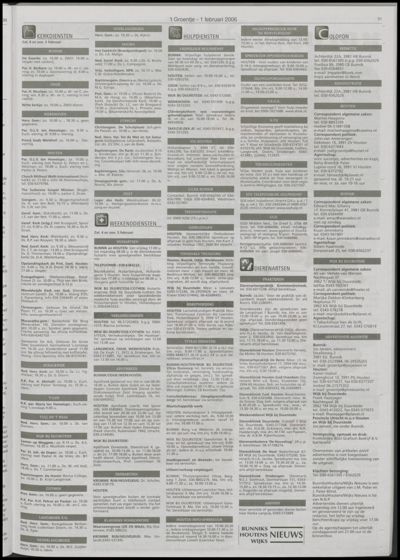 Wijks Nieuws / Bunniks Nieuws, 1 februari 2006 (nr. 5, jrg. 42)