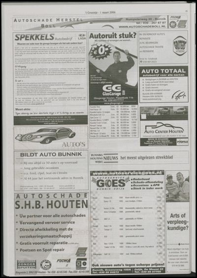 Wijks Nieuws / Bunniks Nieuws, 1 maart 2006 (nr. 9, jrg. 42)