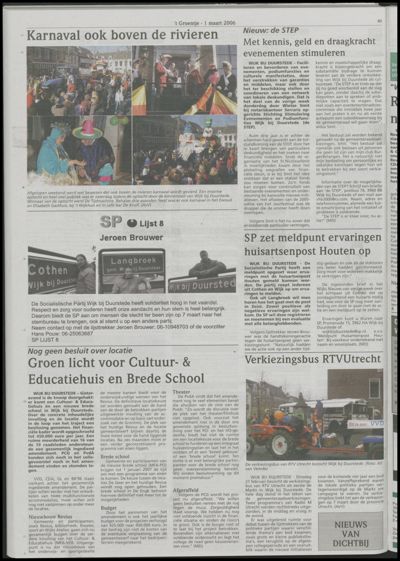 Wijks Nieuws / Bunniks Nieuws, 1 maart 2006 (nr. 9, jrg. 42)