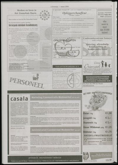 Wijks Nieuws / Bunniks Nieuws, 1 maart 2006 (nr. 9, jrg. 42)