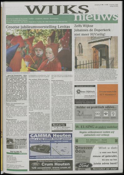 Wijks Nieuws / Bunniks Nieuws, 1 november 2006 (nr. 44, jrg. 42)