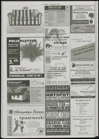 Wijks Nieuws / Bunniks Nieuws, 1 november 2006 (nr. 44, jrg. 42)