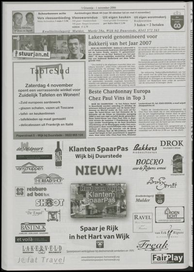 Wijks Nieuws / Bunniks Nieuws, 1 november 2006 (nr. 44, jrg. 42)