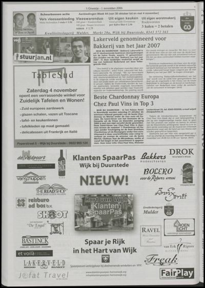 Wijks Nieuws / Bunniks Nieuws, 1 november 2006 (nr. 44, jrg. 42)