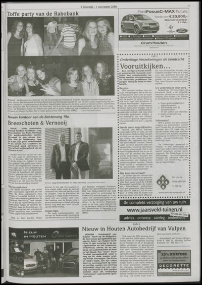 Wijks Nieuws / Bunniks Nieuws, 1 november 2006 (nr. 44, jrg. 42)