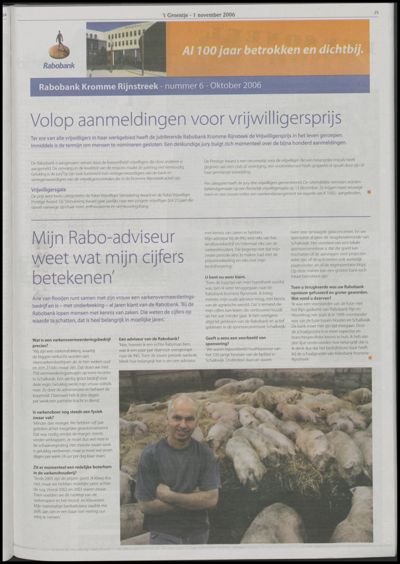 Wijks Nieuws / Bunniks Nieuws, 1 november 2006 (nr. 44, jrg. 42)