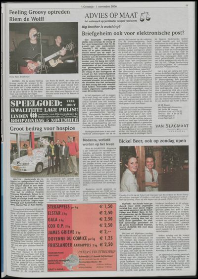 Wijks Nieuws / Bunniks Nieuws, 1 november 2006 (nr. 44, jrg. 42)
