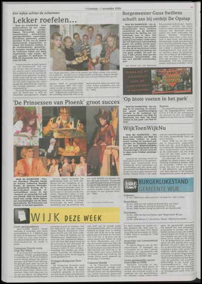 Wijks Nieuws / Bunniks Nieuws, 1 november 2006 (nr. 44, jrg. 42)