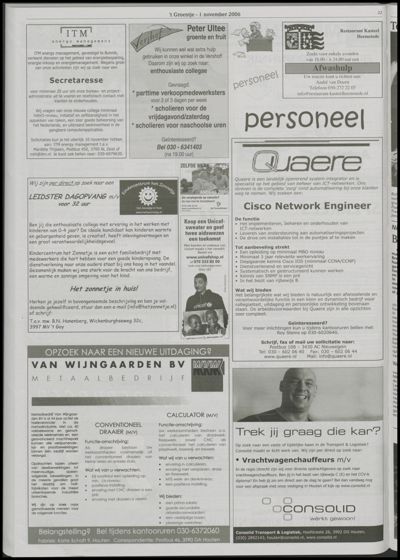 Wijks Nieuws / Bunniks Nieuws, 1 november 2006 (nr. 44, jrg. 42)