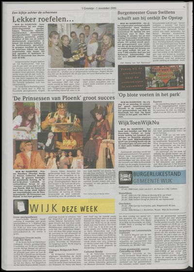 Wijks Nieuws / Bunniks Nieuws, 1 november 2006 (nr. 44, jrg. 42)