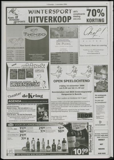 Wijks Nieuws / Bunniks Nieuws, 1 november 2006 (nr. 44, jrg. 42)