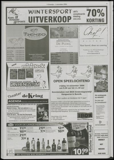 Wijks Nieuws / Bunniks Nieuws, 1 november 2006 (nr. 44, jrg. 42)