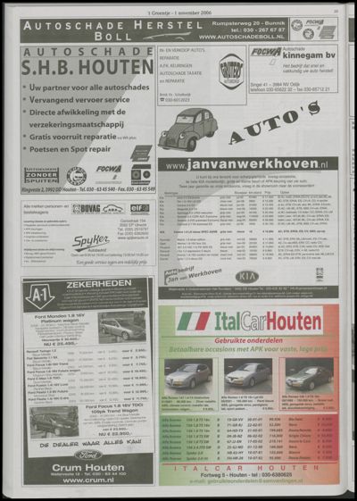 Wijks Nieuws / Bunniks Nieuws, 1 november 2006 (nr. 44, jrg. 42)