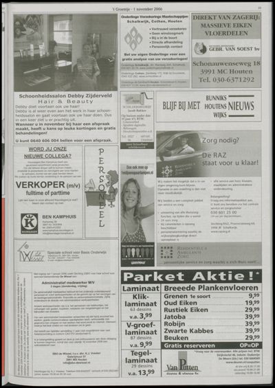 Wijks Nieuws / Bunniks Nieuws, 1 november 2006 (nr. 44, jrg. 42)