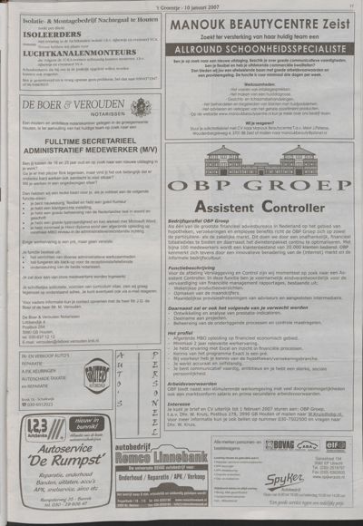 Wijks Nieuws / Bunniks Nieuws, 10 januari 2007 (nr. 2, jrg. 43)