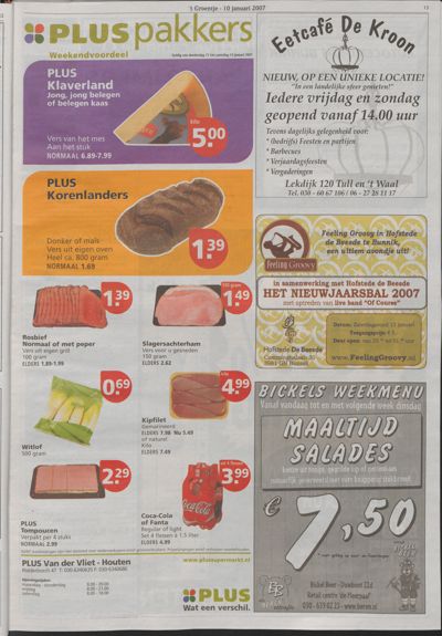 Wijks Nieuws / Bunniks Nieuws, 10 januari 2007 (nr. 2, jrg. 43)