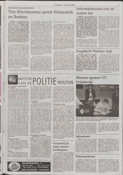 Wijks Nieuws / Bunniks Nieuws, 10 januari 2007 (nr. 2, jrg. 43)