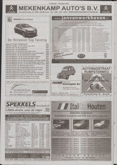Wijks Nieuws / Bunniks Nieuws, 10 januari 2007 (nr. 2, jrg. 43)