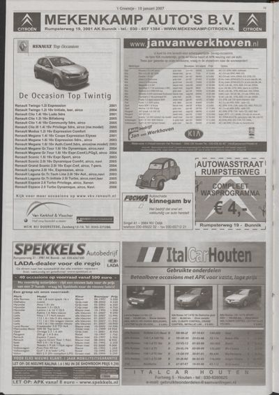 Wijks Nieuws / Bunniks Nieuws, 10 januari 2007 (nr. 2, jrg. 43)