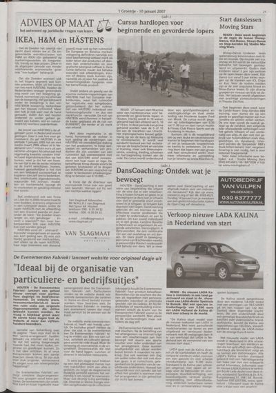 Wijks Nieuws / Bunniks Nieuws, 10 januari 2007 (nr. 2, jrg. 43)