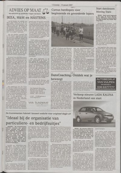 Wijks Nieuws / Bunniks Nieuws, 10 januari 2007 (nr. 2, jrg. 43)