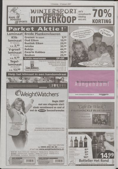 Wijks Nieuws / Bunniks Nieuws, 10 januari 2007 (nr. 2, jrg. 43)