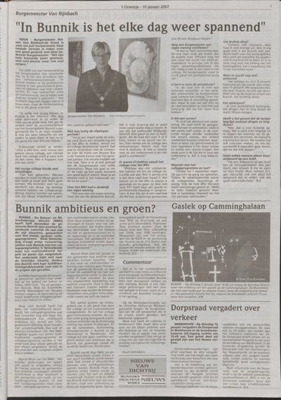 Wijks Nieuws / Bunniks Nieuws, 10 januari 2007 (nr. 2, jrg. 43)