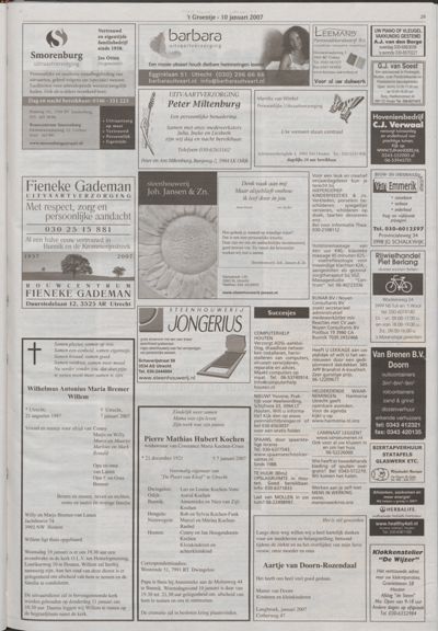 Wijks Nieuws / Bunniks Nieuws, 10 januari 2007 (nr. 2, jrg. 43)