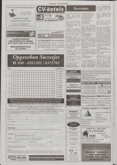 Wijks Nieuws / Bunniks Nieuws, 10 januari 2007 (nr. 2, jrg. 43)