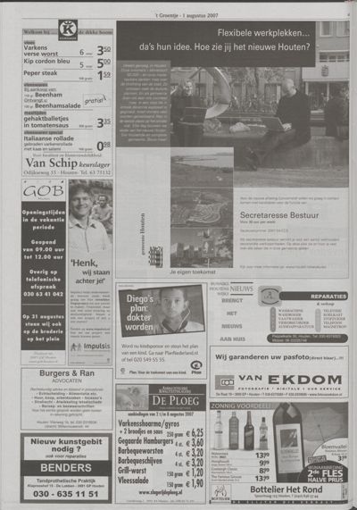 Wijks Nieuws / Bunniks Nieuws, 1 augustus 2007 (nr. 31, jrg. 43)