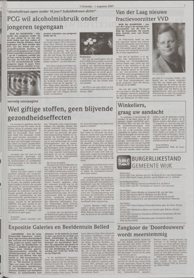 Wijks Nieuws / Bunniks Nieuws, 1 augustus 2007 (nr. 31, jrg. 43)