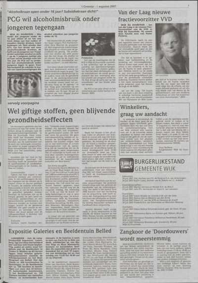 Wijks Nieuws / Bunniks Nieuws, 1 augustus 2007 (nr. 31, jrg. 43)