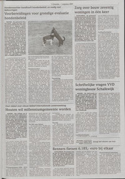 Wijks Nieuws / Bunniks Nieuws, 1 augustus 2007 (nr. 31, jrg. 43)