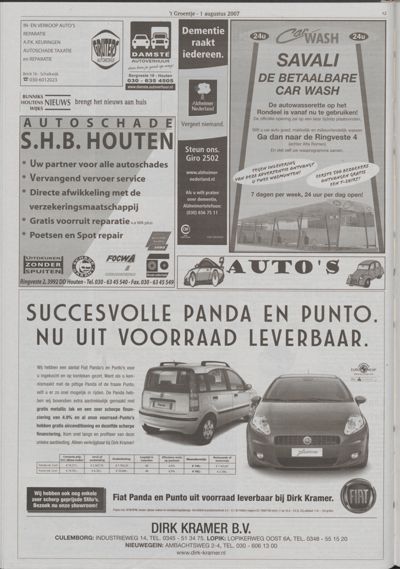 Wijks Nieuws / Bunniks Nieuws, 1 augustus 2007 (nr. 31, jrg. 43)