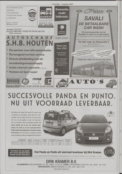 Wijks Nieuws / Bunniks Nieuws, 1 augustus 2007 (nr. 31, jrg. 43)