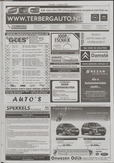 Wijks Nieuws / Bunniks Nieuws, 1 augustus 2007 (nr. 31, jrg. 43)