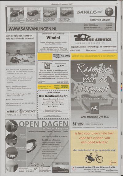 Wijks Nieuws / Bunniks Nieuws, 1 augustus 2007 (nr. 31, jrg. 43)
