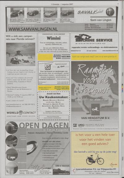 Wijks Nieuws / Bunniks Nieuws, 1 augustus 2007 (nr. 31, jrg. 43)