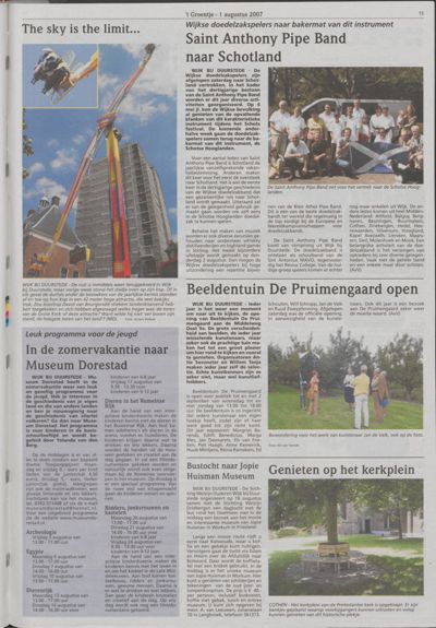 Wijks Nieuws / Bunniks Nieuws, 1 augustus 2007 (nr. 31, jrg. 43)