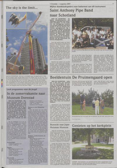 Wijks Nieuws / Bunniks Nieuws, 1 augustus 2007 (nr. 31, jrg. 43)