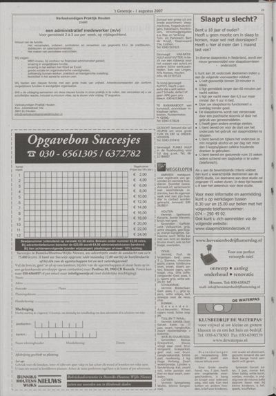 Wijks Nieuws / Bunniks Nieuws, 1 augustus 2007 (nr. 31, jrg. 43)