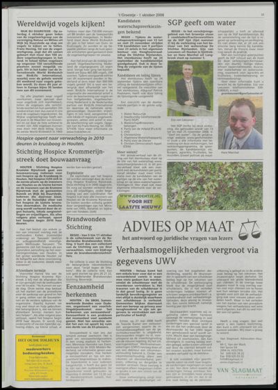 Wijks Nieuws / Bunniks Nieuws, 1 oktober 2008 (nr. 40, jrg. 44)