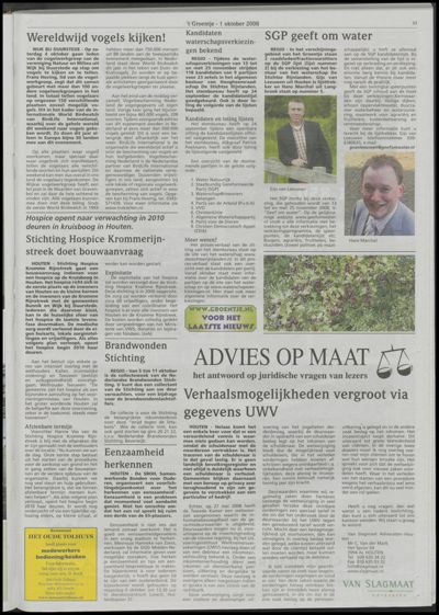 Wijks Nieuws / Bunniks Nieuws, 1 oktober 2008 (nr. 40, jrg. 44)