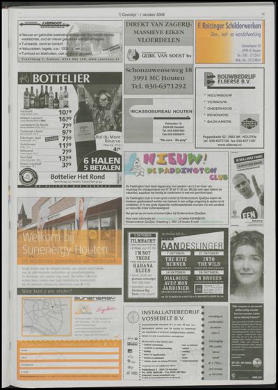 Wijks Nieuws / Bunniks Nieuws, 1 oktober 2008 (nr. 40, jrg. 44)