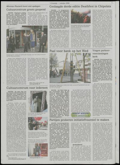 Wijks Nieuws / Bunniks Nieuws, 1 oktober 2008 (nr. 40, jrg. 44)