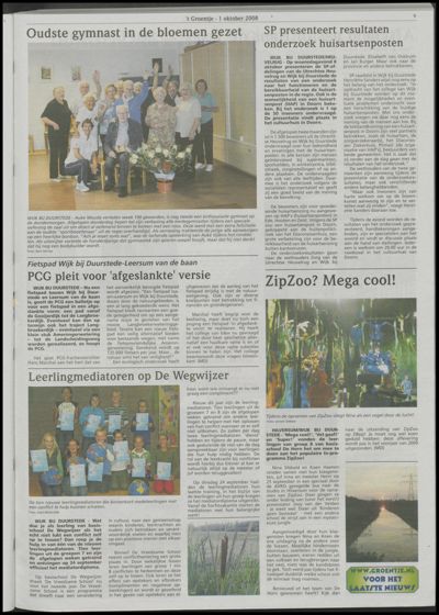 Wijks Nieuws / Bunniks Nieuws, 1 oktober 2008 (nr. 40, jrg. 44)