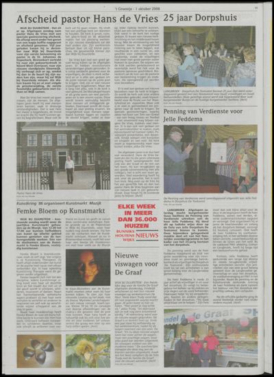 Wijks Nieuws / Bunniks Nieuws, 1 oktober 2008 (nr. 40, jrg. 44)