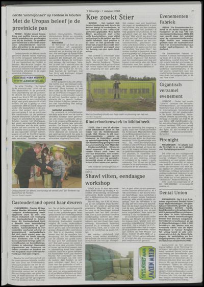 Wijks Nieuws / Bunniks Nieuws, 1 oktober 2008 (nr. 40, jrg. 44)